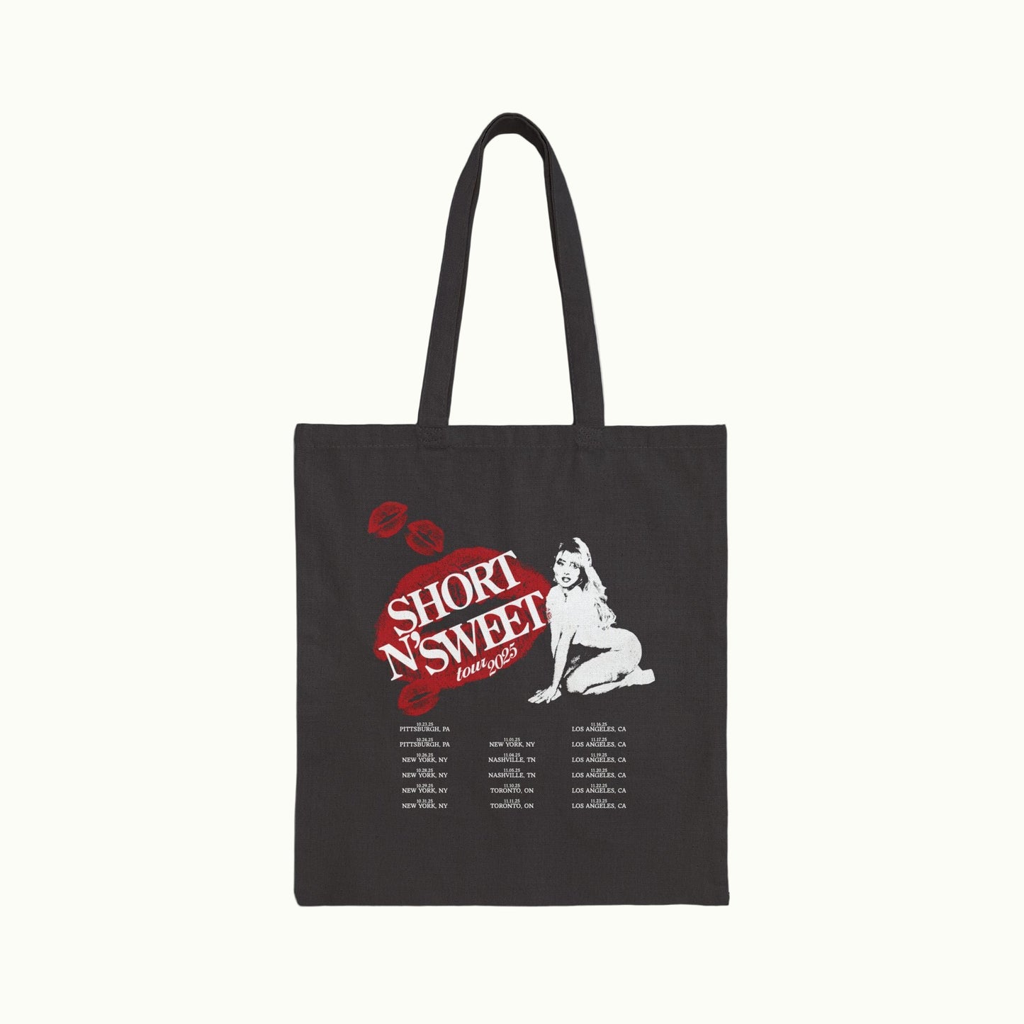 Sabrina Carpenter Merch - Sabrina Carpenter Short n Sweet Kisses Tote Bag