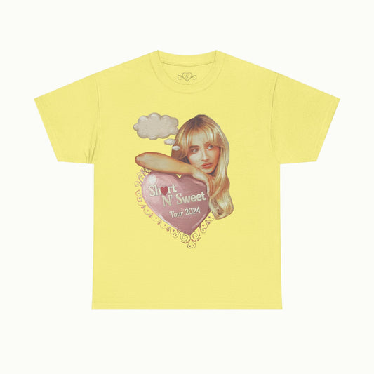 Sabrina Carpenter Merch - Sabrina Carpenter Yellow Tour Tee