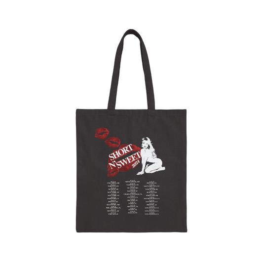 Sabrina Carpenter Merch - Sabrina Carpenter Short n Sweet Kisses Tote Bag